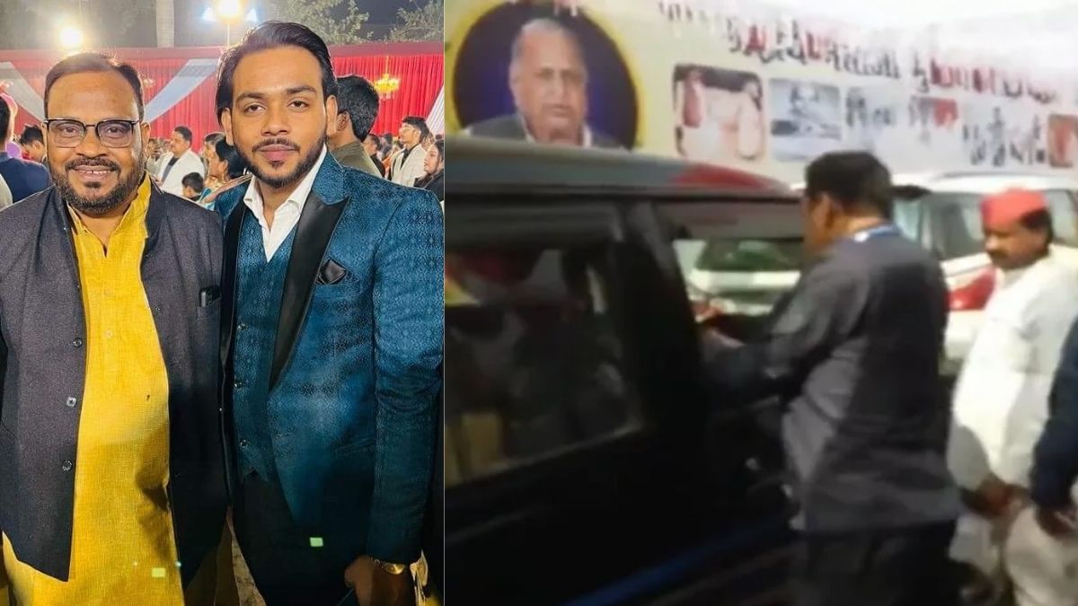 VIDEO: कानपुर में सपा कोषाध्यक्ष के बेटे की पिटाई, अखिलेश यादव के काफिले में जबरदस्ती गाड़ी लगाने की कोशिश की। UP Samajwadi Party Treasurer son beaten up in Kanpur