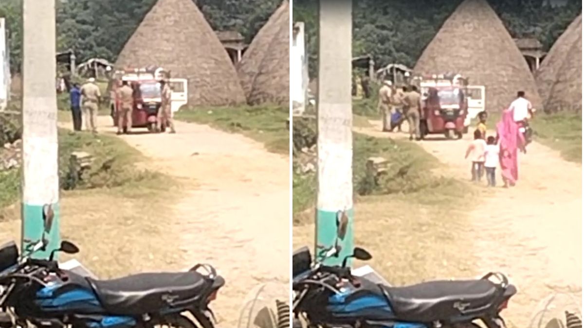 pilibhit police SHO beats up auto driver video viral । कार को साइड नहीं दी तो SHO ने ऑटो चालक को दौड़ा-दौड़ाकर पीटा, पीलीभीत पुलिस के कारनामे का VIDEO वायरल