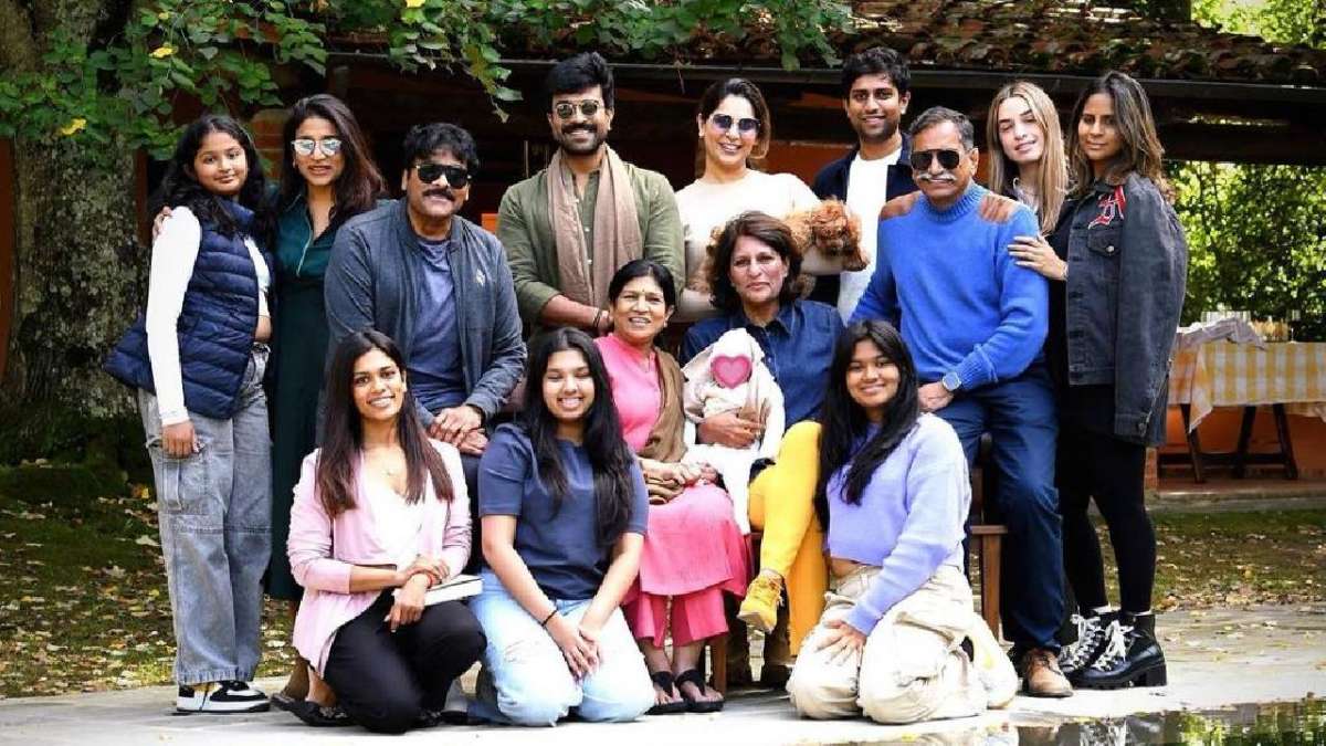 Ram Charan and Upasana Baby Klin Kaara first glimpse ever on Family holiday photo | राम चरण ने शेयर की फैमिली वेकेशन की फोटो, बेटी क्लिन कारा को देख फैंस हुए एक्साइटेड