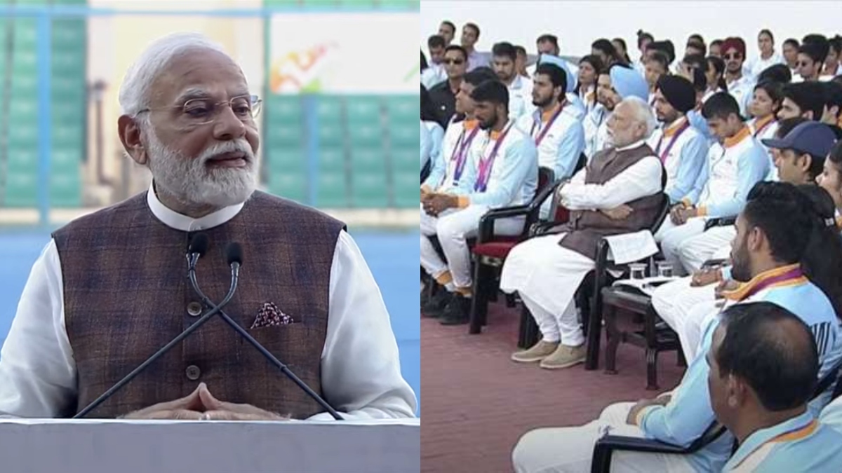 PM Narendra Modi meets players participating in Asian Games 2023
