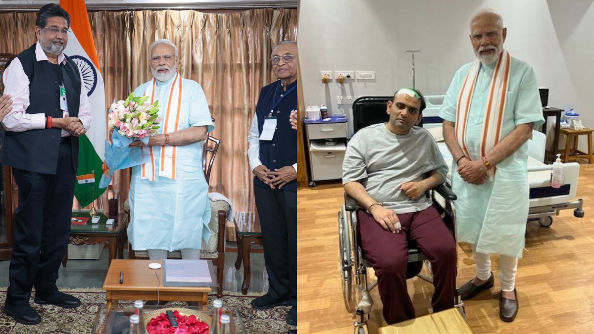 पीएम मोदी फिर चुने गए सोमनाथ ट्रस्ट के अध्यक्ष, सीएम भूपेंद्र के बेटे से भी मिलने पहुंचे । PM Modi re elected as the Chairman of Somnath Trust, reached to meet CM Bhupendra patel son