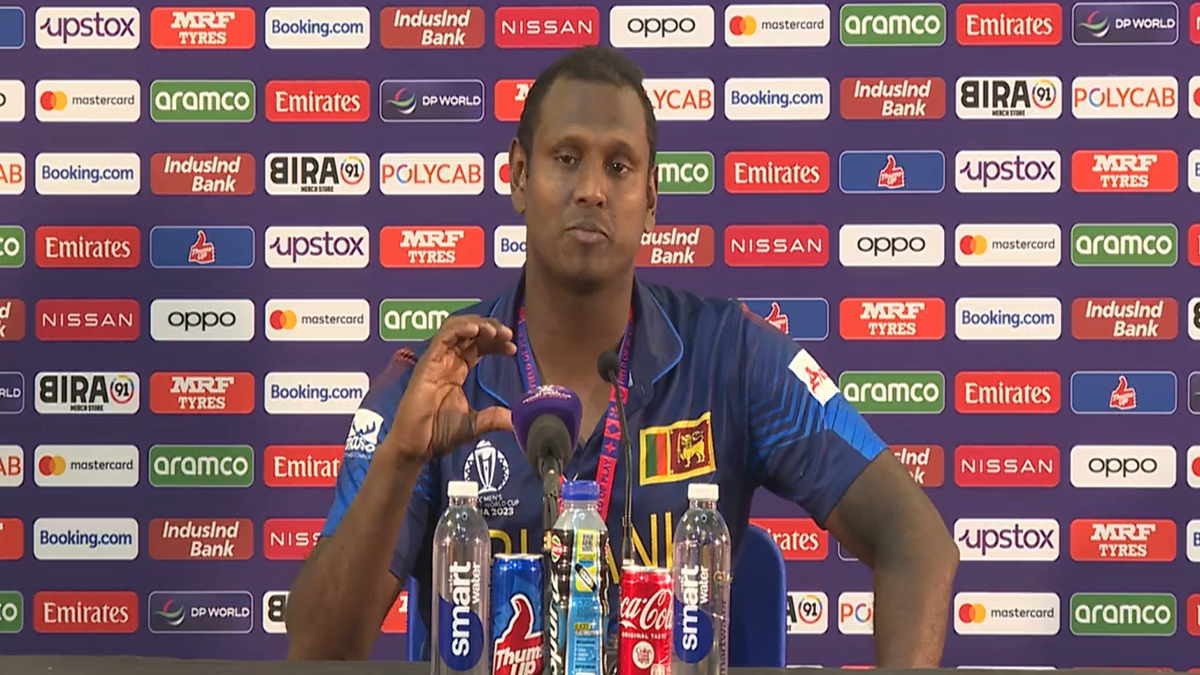 Angelo Mathews timed out give reaction disgraceful from Shakib Al Hasan bangladesh sri lanka icc। Timed OUT की वजह से पवेलियन लौटने के बाद मैथ्यूज ने दिया पहला रिएक्शन, शाकिब के ऊपर उतारा गुस्सा