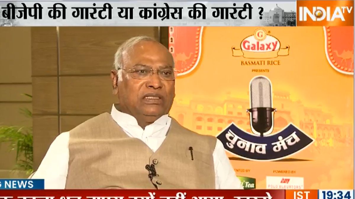 India TV Chunav Manch: Congress President Mallikarjun Kharge said – ‘We will win the elections, I have full confidence’