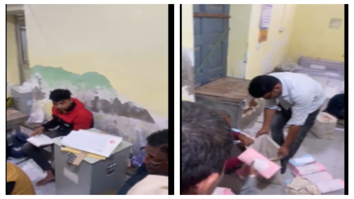 Congress share video accuses Balaghat DEO of opening postal ballots । कांग्रेस ने बालाघाट DEO पर लगाया बड़ा आरोप, कहा-ये तो पोस्टल बैलेट खोल रहे थे-देखें वीडियो