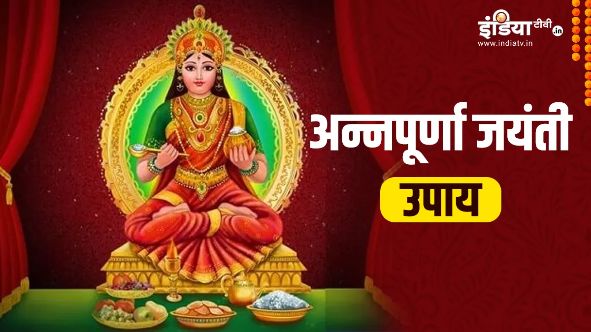 Annapurna Jayanti 2023 Upay: आज से 21 दिनों के दौरान कर लें ये उपाय, मां अन्नपूर्णा कुबेर समान धन-अन्न से भर देंगी घर Annapurna Jayanti 2023 - India TV Hindi