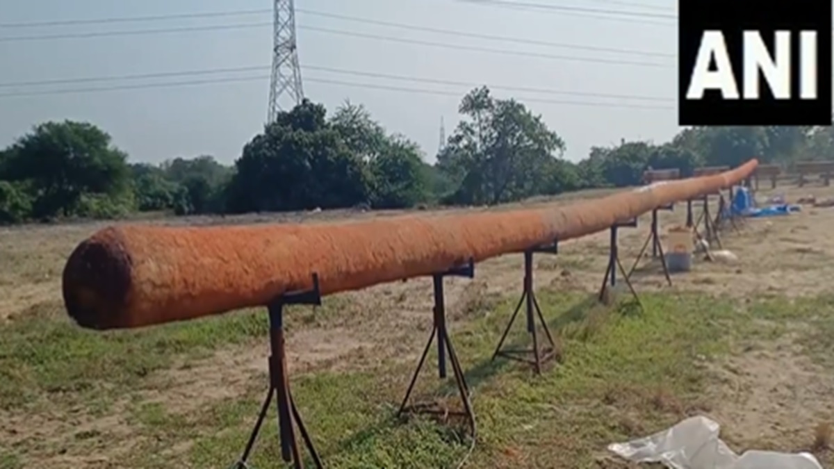 Have you seen the 108 feet long incense stick? Getting ready in ...