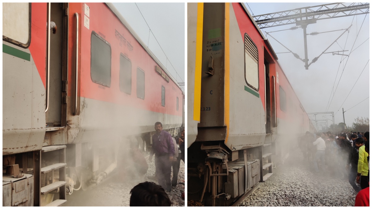 सद्भावना एक्सप्रेस के पैंट्रीकार में शॉर्ट सर्किट से लगी आग, सुल्तानपुर की है घटना