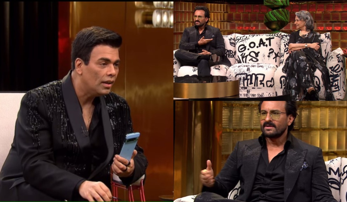 Koffee With Karan 8 में करण जौहर ने सैफ अली खान से पूछा ऐसा पर्सनल सवाल, शर्मिला टैगोर के सामने नहीं दे पाए जवाब