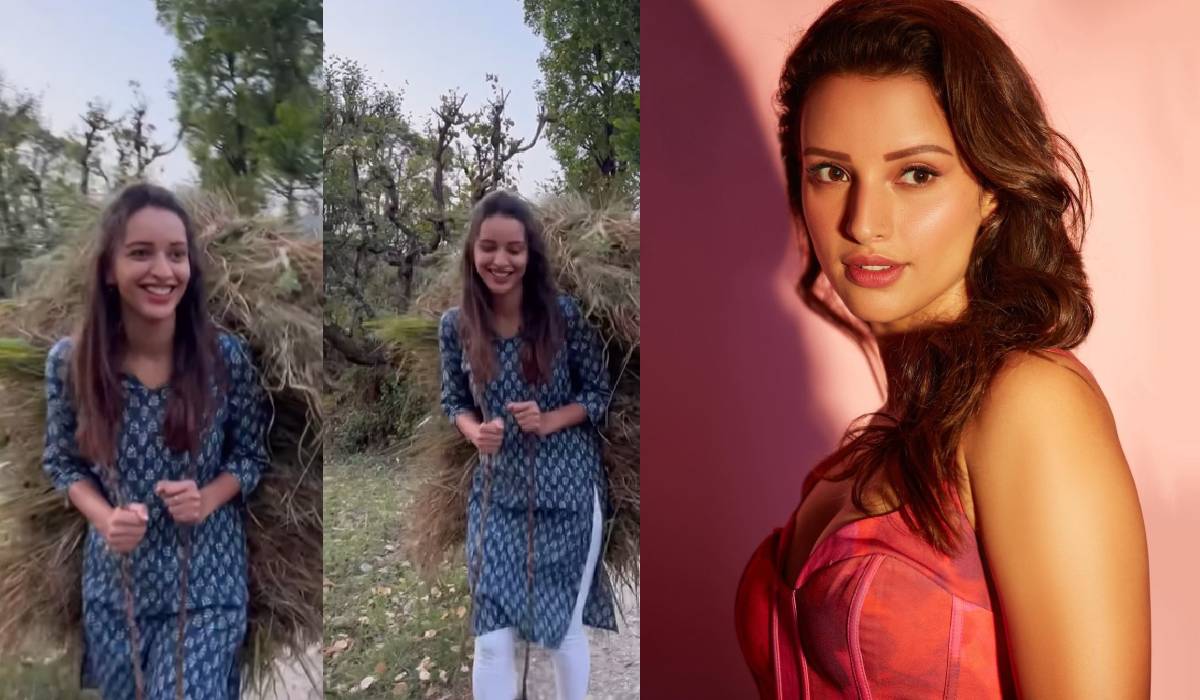 पीठ पर घास का गट्ठर बांधे ‘एनिमल’ की हीरोइन का वीडियो वायरल, दिखा तृप्ति डिमरी का अनदेखा अवतार