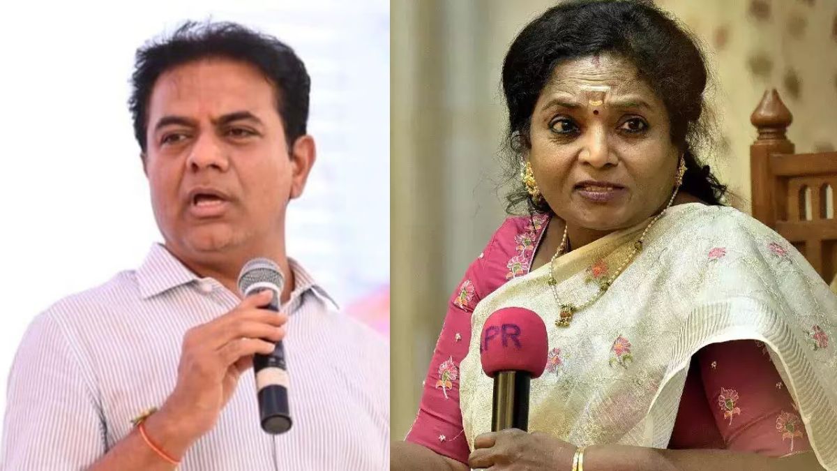 तेलंगाना की राज्यपाल ने पिछली सरकार पर साधा निशाना, पलटवार करने से नहीं चूके केटीआर