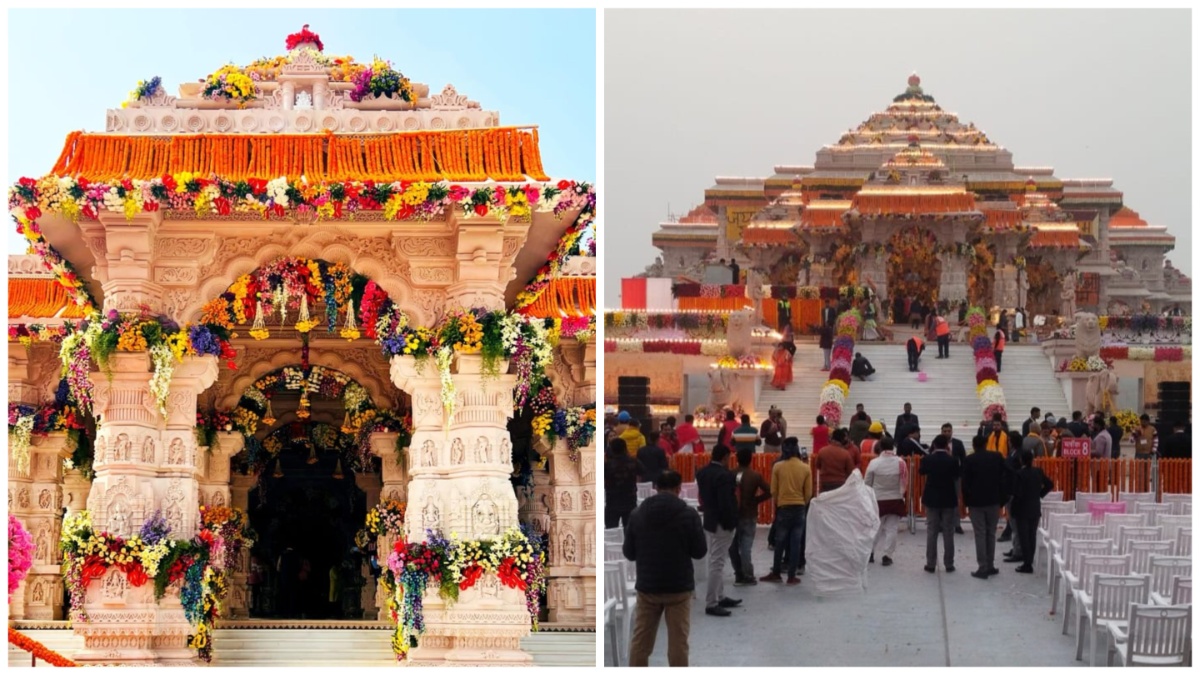 22 जनवरी का खास दिन आ गया, आज कैसा दिख रहा भगवान राम का मंदिर, यहां देखें तस्वीरें – India TV Hindi