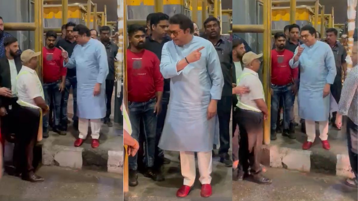 “सुधरे नहीं तो मनसे स्टाइल में बम्बू से तोड़ेंगे…” लंबे जाम से गुस्साए राज ठाकरे ने टोलकर्मियों को हड़काया “सुधरे नहीं तो मनसे स्टाइल में बम्बू से तोड़ेंगे…” लंबे जाम से गुस्साए राज ठाकरे ने टोलकर्मियों को हड़काया