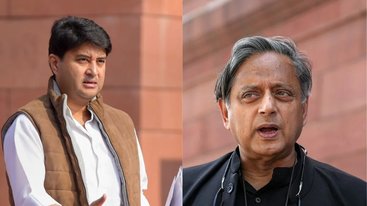 सोशल मीडिया पर जारी शशि थरूर और सिंधिया की लड़ाई, कांग्रेस नेता बोले- 'जनता से माफी मांगे मंत्री जी' Shashi Tharoor, Jyotiraditya Scindia, Congress, BJP- India TV Hindi