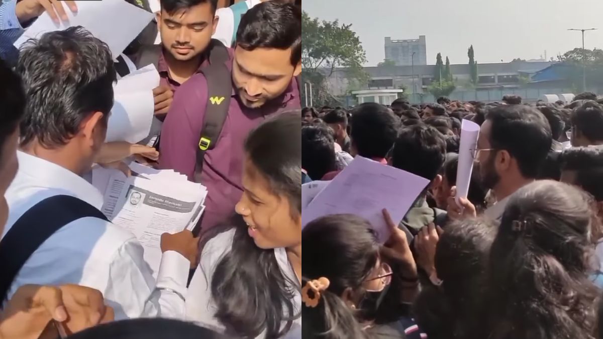 100 लोगों के लिए थी नौकरी, Walk in interview के लिए पहुंचे इतने लोग कि पूरी सड़क भर गई, Video हुआ वायरल