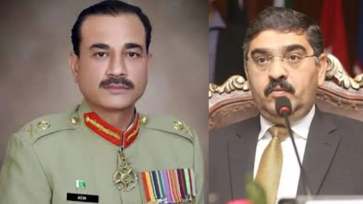 चुनाव से पहले पाक हुक्मरानों ने भारत को दी गीदड़भभकी, 5 बिंदुओं में जानिए इंडिया के मुकाबले पाकिस्तान कितने पानी में? पाक आर्मी चीफ असीम मुनीर और अंतरिम पीएम काकर।- India TV Hindi