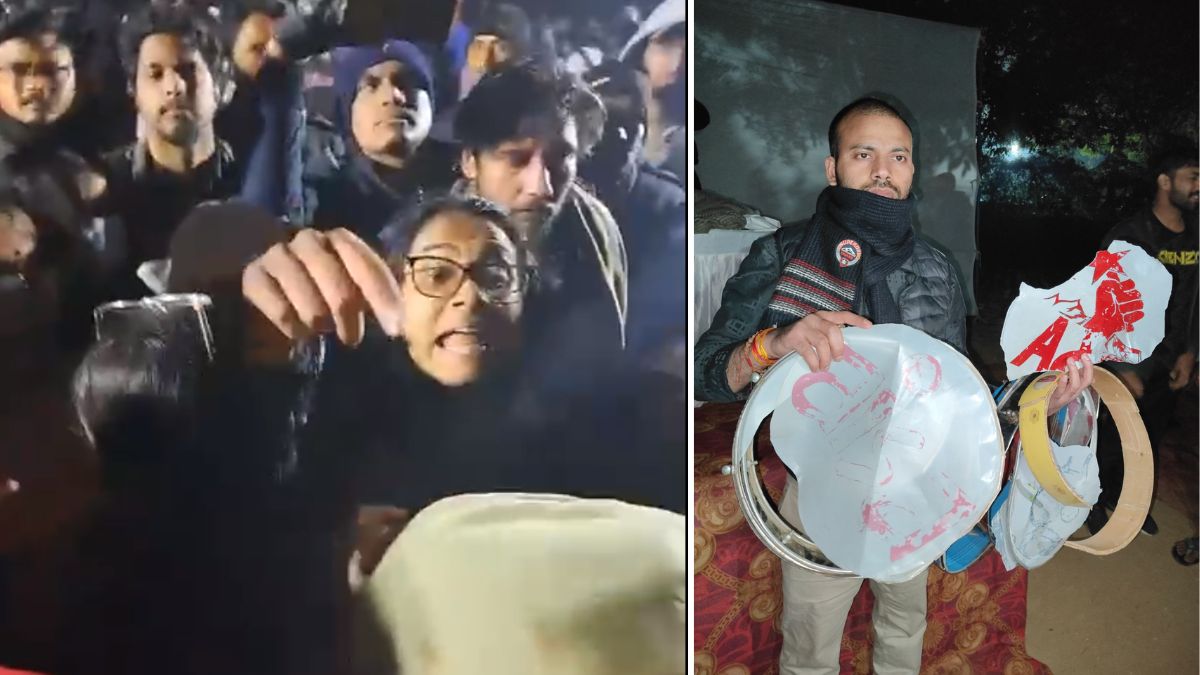 JNU छात्र संघ चुनाव से पहले फिर लेफ्ट और एबीवीपी में झड़प, VIDEO आया सामने