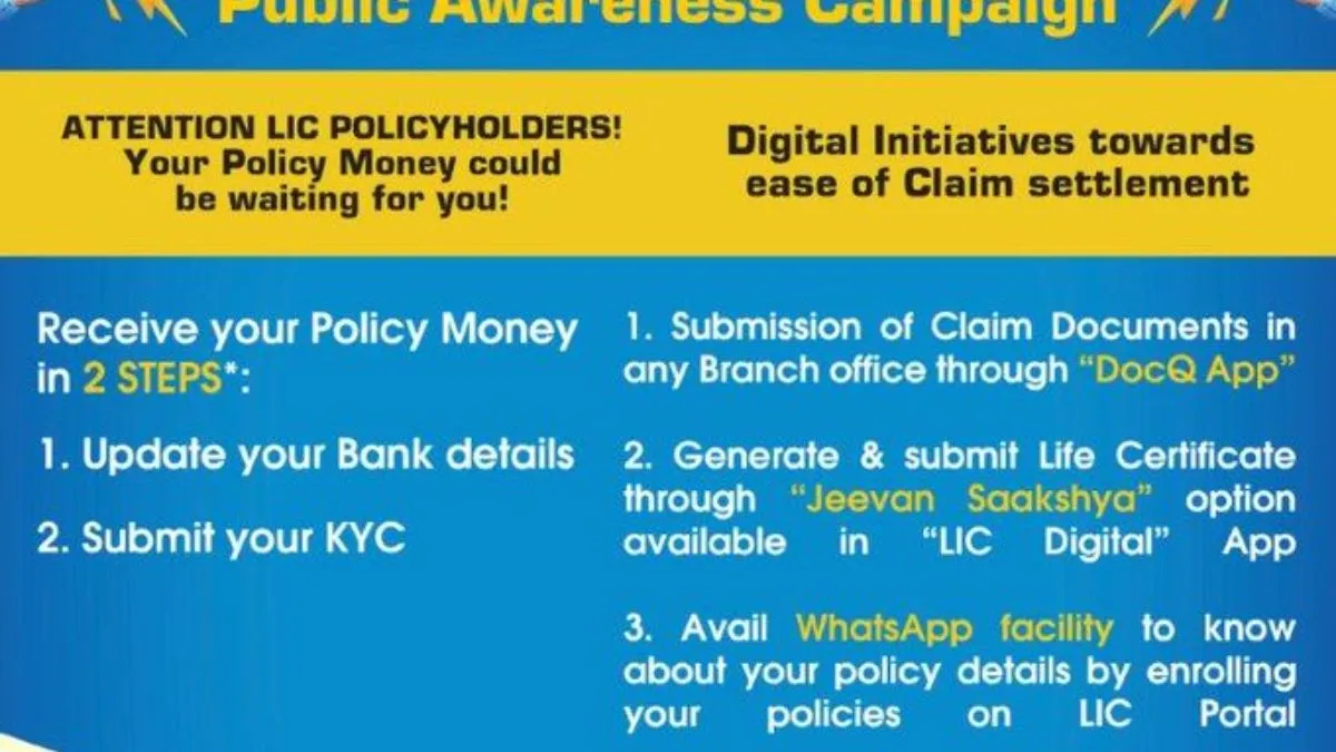 LIC पॉलिसी होल्डर मैच्योरिटी पर पैसा पाने के लिए इस तरह करें क्लेम, खुद एलआईसी ने बताया पूरा प्रॉसेस LIC Policy - India TV Hindi