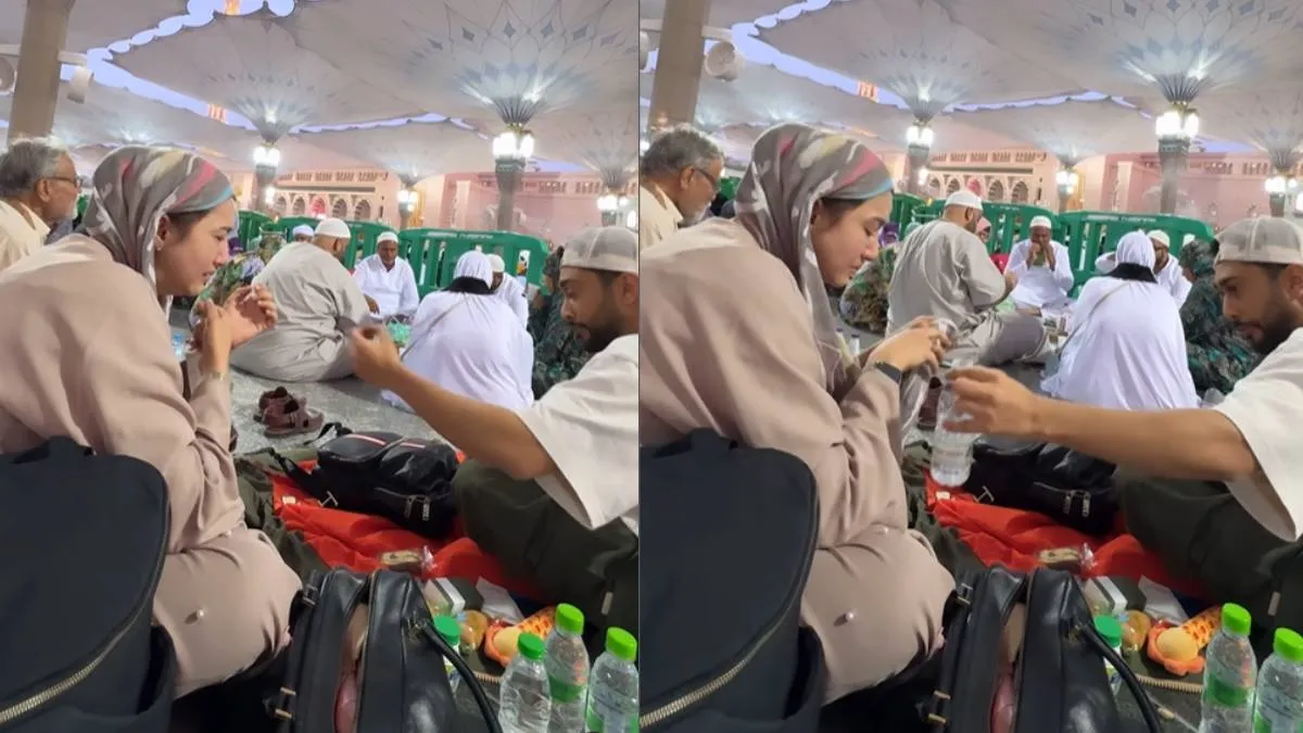 पहली बार बेटे को लेकर मदीना पहुंचीं गौहर खान फूट-फूटकर लगीं रोने, वीडियो देख भर आएंगी आंखें gauhar khan- India TV Hindi