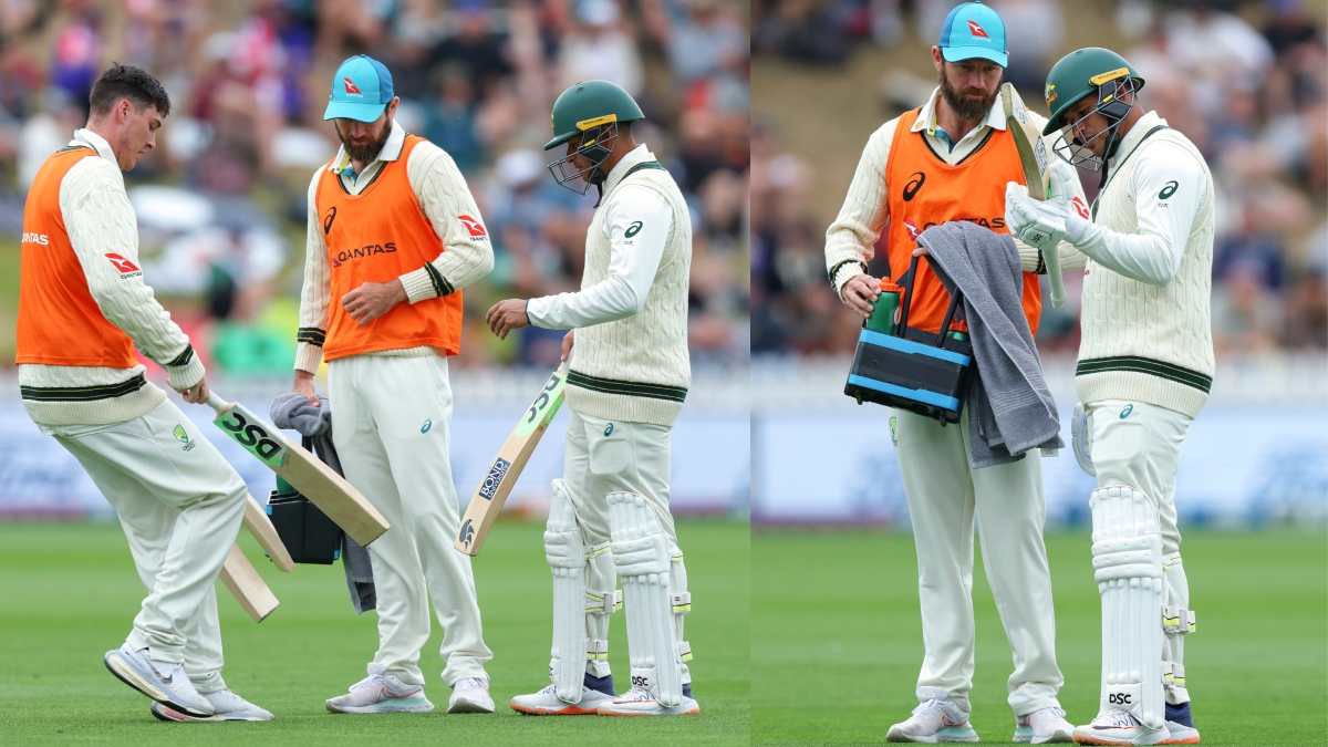 Australian batsman repeated the same act again, this sticker was removed from the bat during the match – News