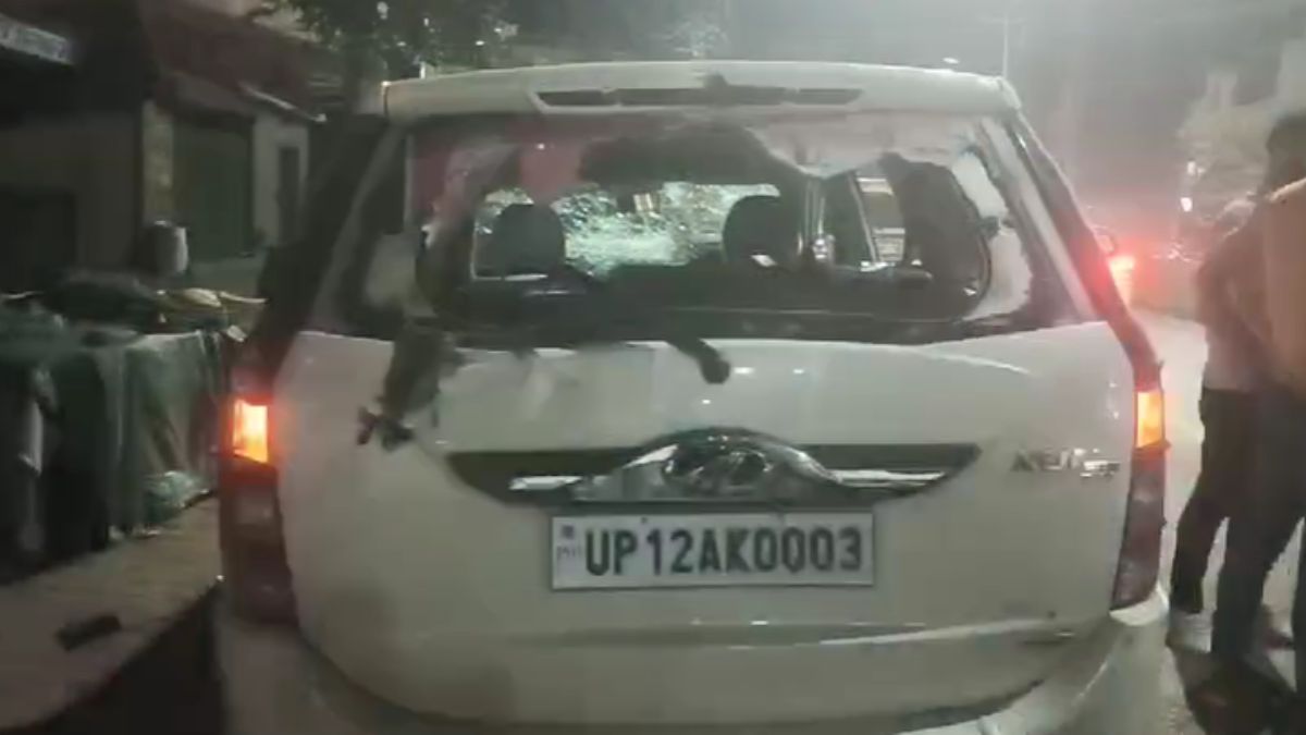भाजपा प्रत्याशी संजीव बालियान के काफिले पर पथराव, कई कार्यकर्ता घायल; गाड़ियों के टूटे शीशे