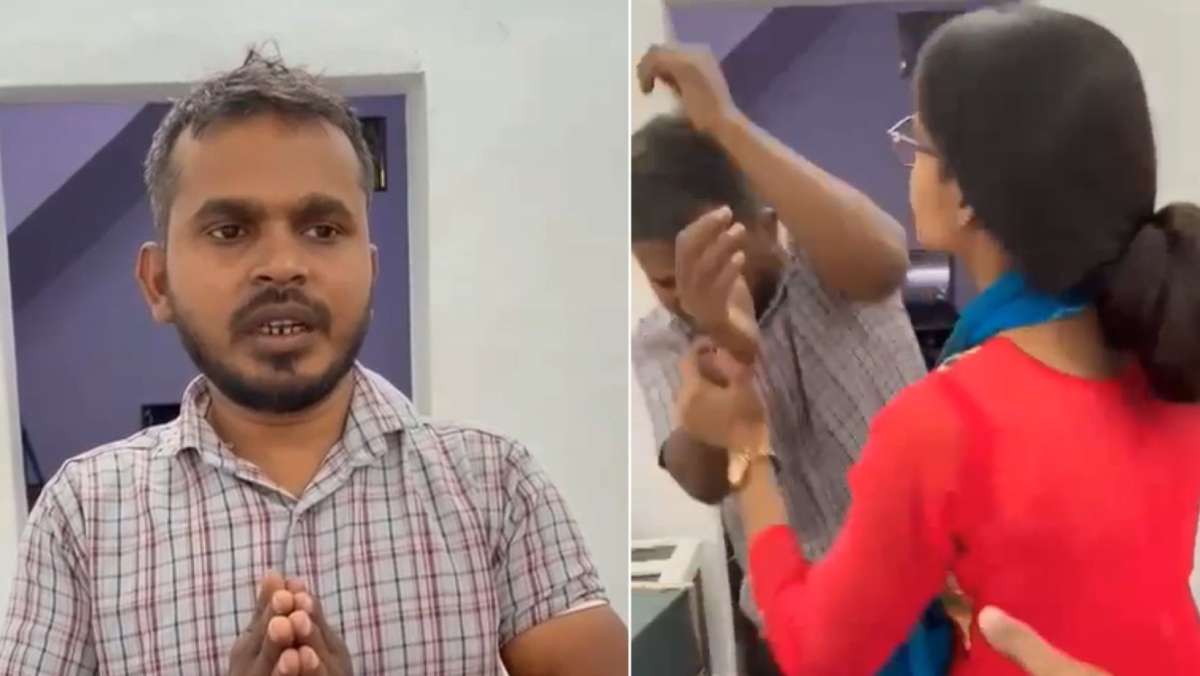 यूपी: आगरा में कंप्यूटर सेंटर के संचालक ने भेजे अश्लील मैसेज तो लड़की ने बरसाए थप्पड़, देखें VIDEO