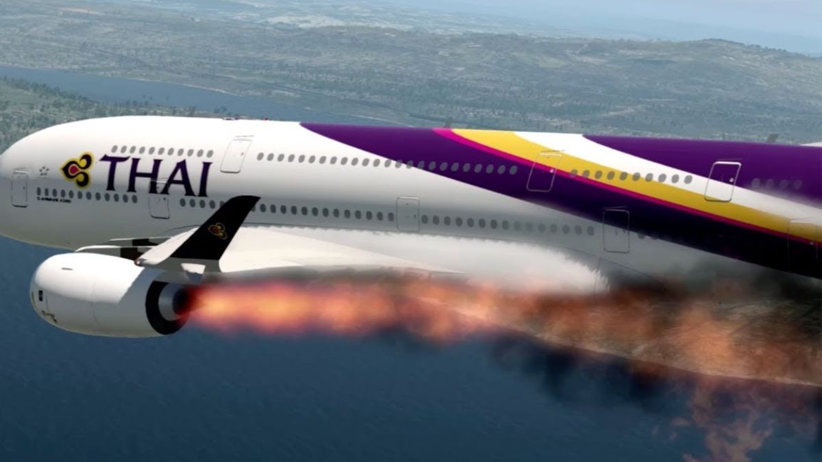 ऐसा विमान हादसा दुनिया में किसी ने नहीं देखा;  विमान में लगी आग, 108 यात्री बचे
