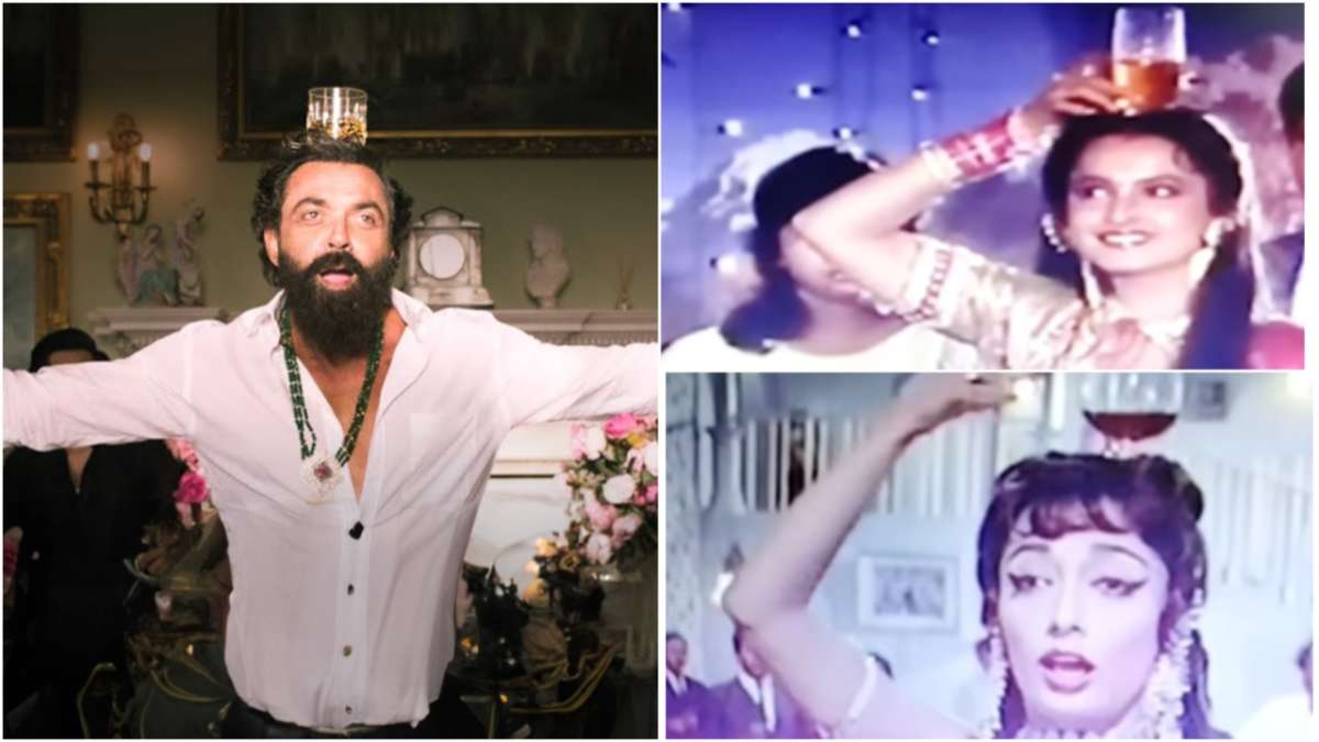 रेखा-साधना भी कर चुकी हैं बाॅबी देओल की तरह सिर पर व्हिस्की का ग्लास रखकर डांस - India TV Hindi