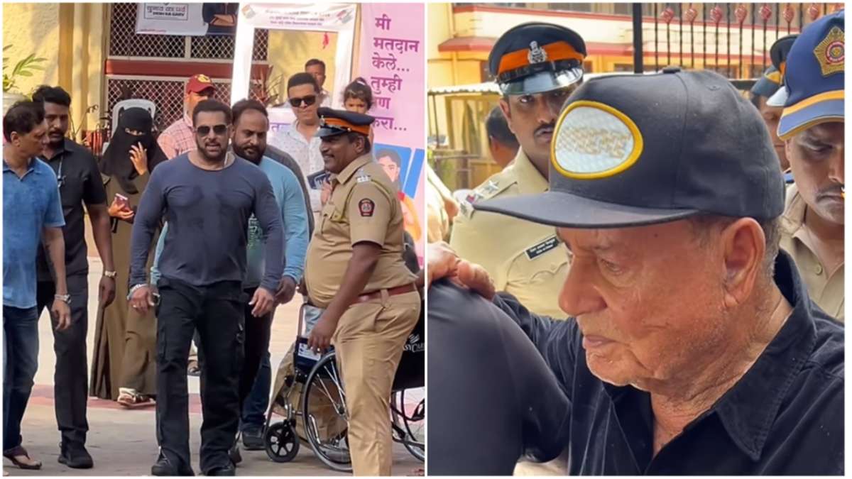 लोकतंत्र के महापर्व में शामिल हुआ खान परिवार, बॉडी गार्ड्स के साथ वोट देने पहुंचे भाईजान