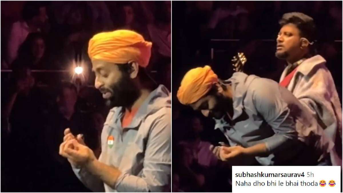 परफॉर्मेंस के दौरान मंच पर ही नाखून काटने लगे अरिजीत सिंह, वीडियो हुआ वायरल - India TV Hindi