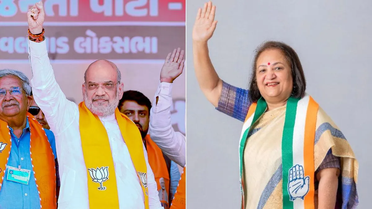 BJP की नजर गांधीनगर लोकसभा सीट पर, पिछला रिकॉर्ड तोड़ेंगे अमित शाह? जानें कांग्रेस का गणित क्या कह रहा है amit shah and sonal patel- India TV Hindi