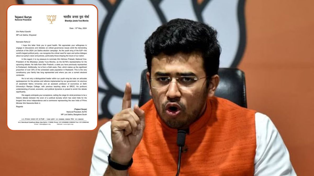 Lok Sabha Election 2024: राहुल गांधी की ‘डिबेट चैलेंज’ के लिए BJP तैयार, तेजस्वी सूर्या ने लिखा लेटर; जानें कौन करेगा बहस