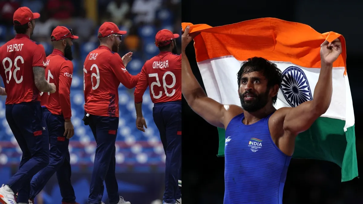 इंग्लैंड ने बनाई सेमीफाइनल में जगह, बजरंग पूनिया हुए दोबारा सस्पेंड; देखें खेल जगत की 10 बड़ी खबरें England Cricket Team And Bajrang Punia- India TV Hindi