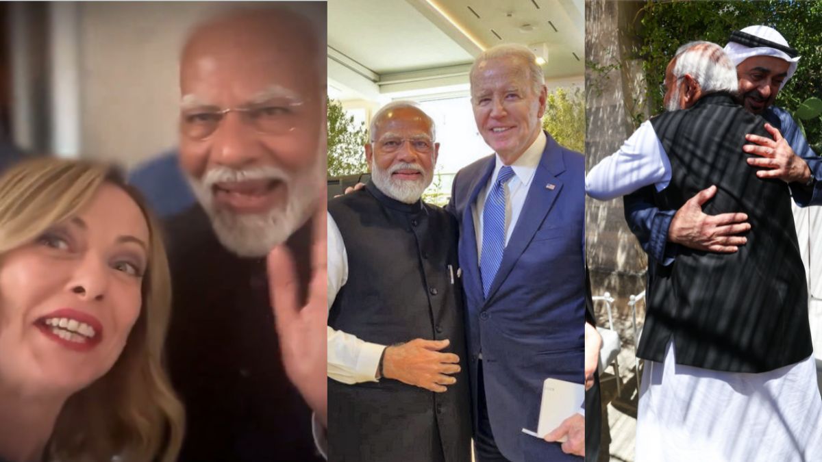 G-7 में विश्व नेताओं पर छाया PM मोदी का जादू, कोई मिला गले तो किसी ने खींची सेल्फी; जॉर्जिया ने कहा-“हेलो फ्रॉम द मेलोडी टीम”