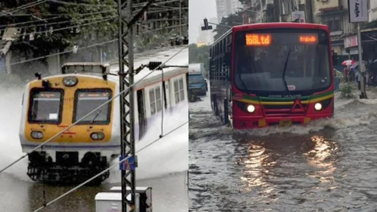 जलमग्न हुई मायानगरी, लोकल ट्रेनें भी हुईं प्रभावित, बारिश से मुंबई शहर का हुआ बुरा हाल शहर में चारों तरफ हुआ जलजमाव- India TV Hindi