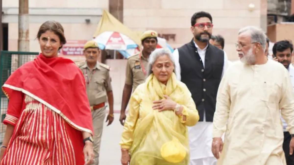 मां जया बच्चन और बहन श्वेता संग बाबा विश्वनाथ के दरबार पहुंचे अभिषेक बच्चन, नहीं दिखीं ऐश्वर्या