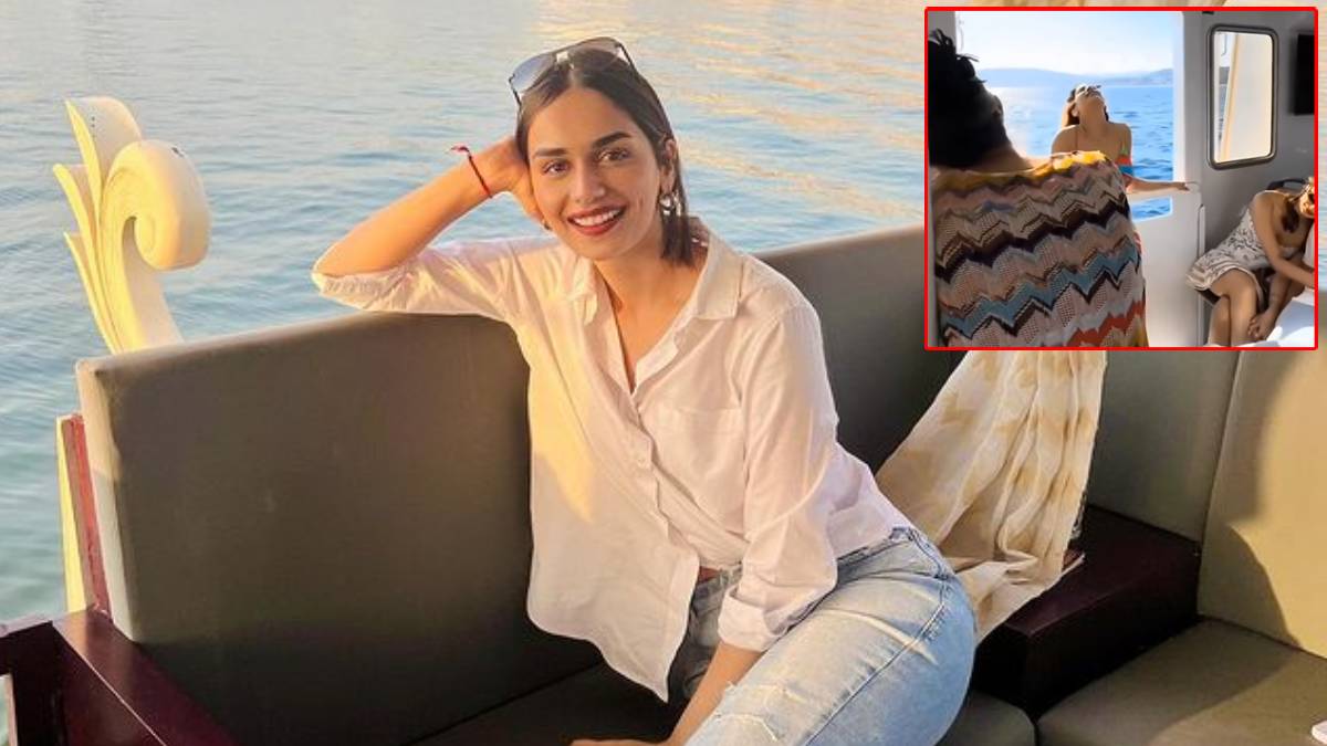 फोटो क्लिक करा रही थीं जाह्नवी, पीछे किसके प्यार में डूबी दिखीं मानुषी छिल्लर? रोमांटिक वीडियो लीक