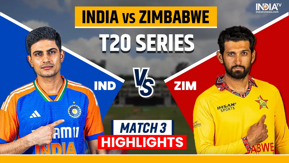 IND vs ZIM 3rd T20I Highlight: भारतीय टीम ने 23 रनों से जीता मुकाबला, सुंदर-आवेश ने गेंदबाजी में दिखाया कमाल IND vs ZIM 3rd T20I Match Highlights - India TV Hindi