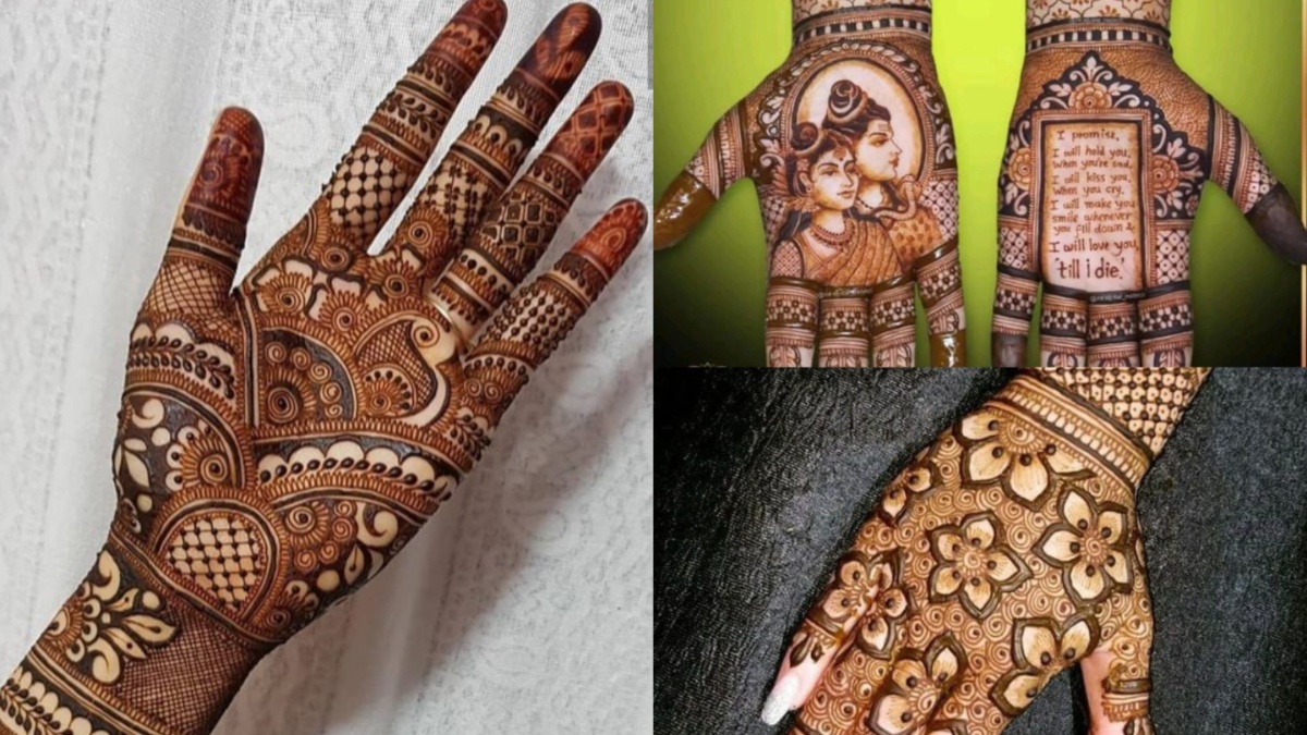 This Sawan, the mehndi design of Shiva-Parvati and peacock will look great on the hands, everyone will be stunned to see the scarlet red color;  See trendy designs