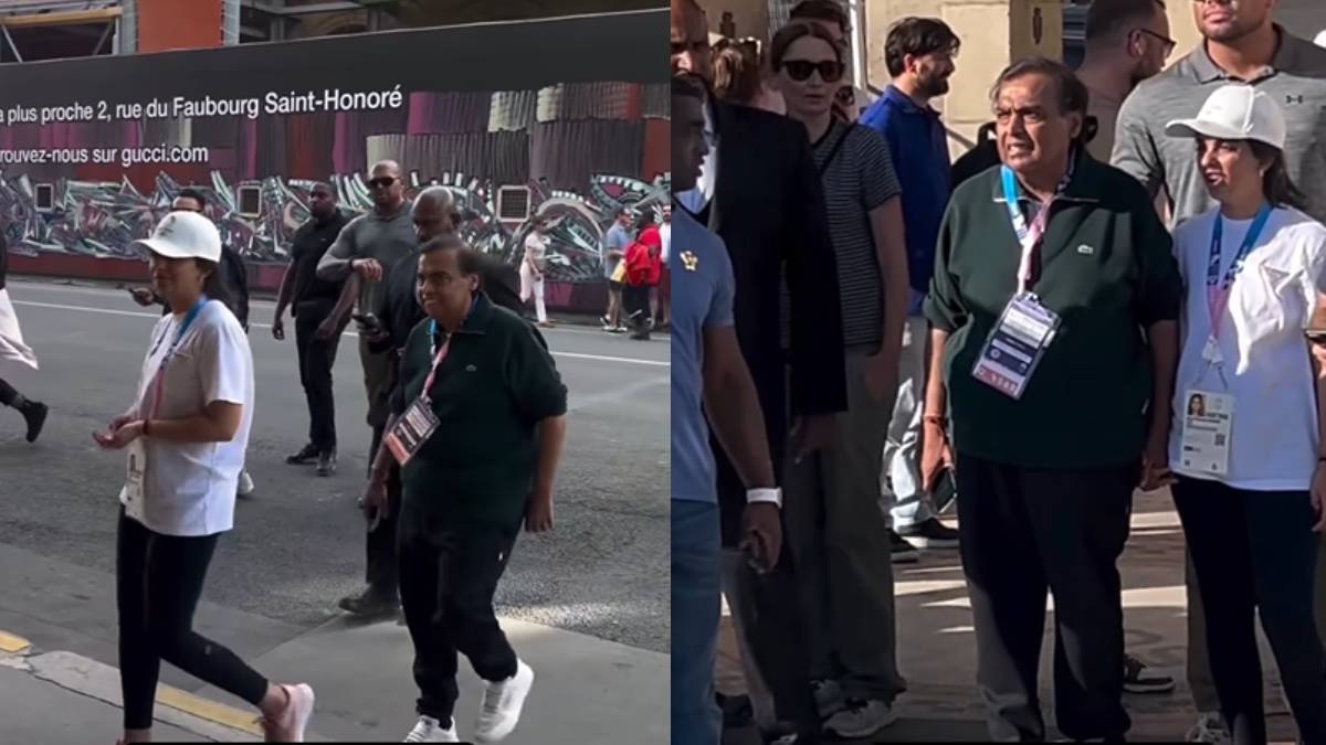 The beauty of the Ambani family was seen on the streets of Paris, when Isha Ambani came out with father Mukesh, people kept watching.