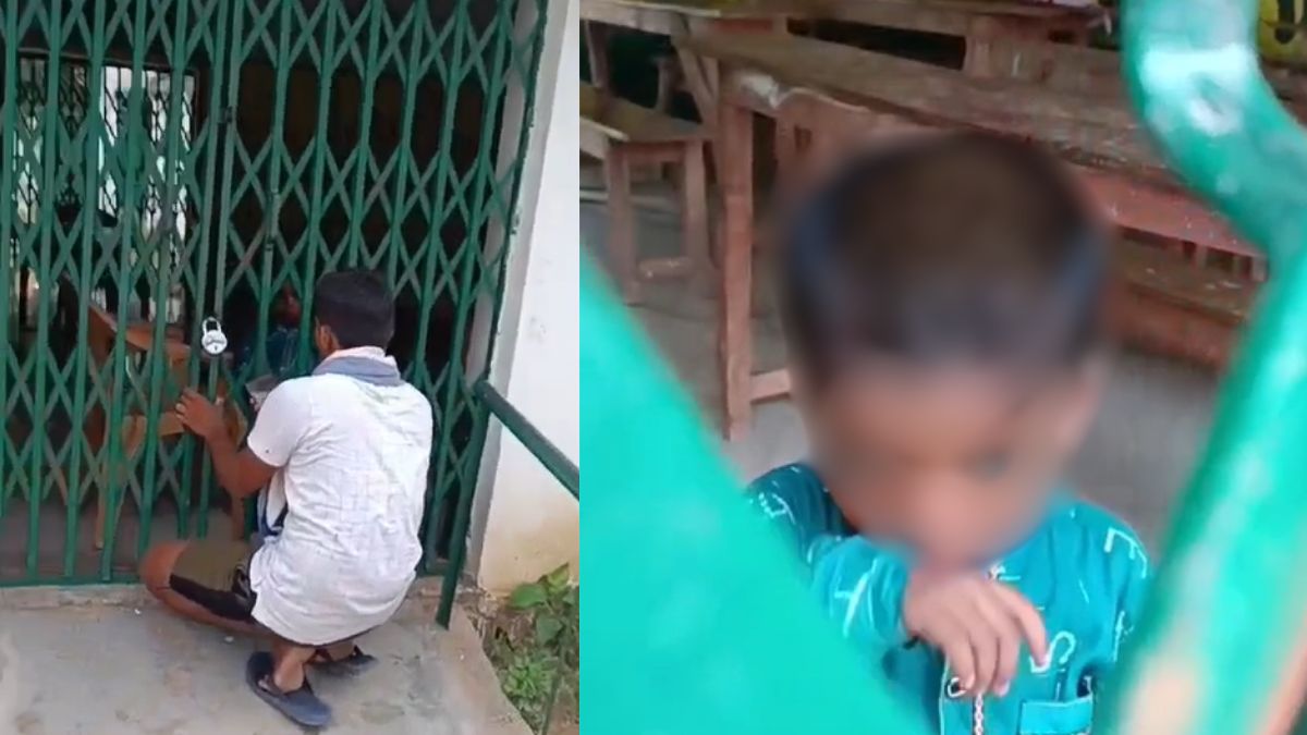 जल्दी जाने के चक्कर में मासूम को स्कूल में ही बंद घर चले गए टीचर, घंटों तक बंद  रहा बच्चा; देखें VIDEO - India TV Hindi