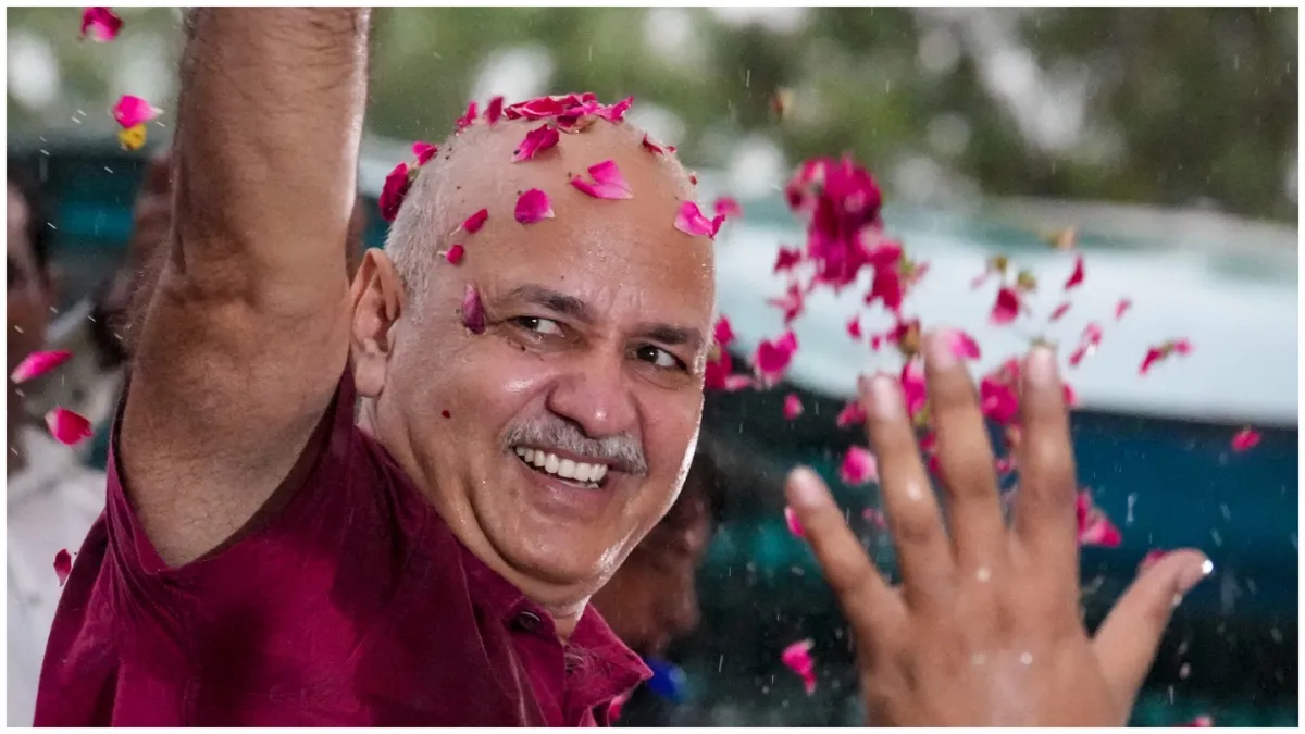 मनीष सिसोदिया जेल से हुए रिहा, हरियाणा और दिल्ली विधानसभा चुनाव से आप को मिली बड़ी राहत Manish Sisodia released from jail AAP gets big relief from Haryana and Delhi assembly elections- India TV Hindi