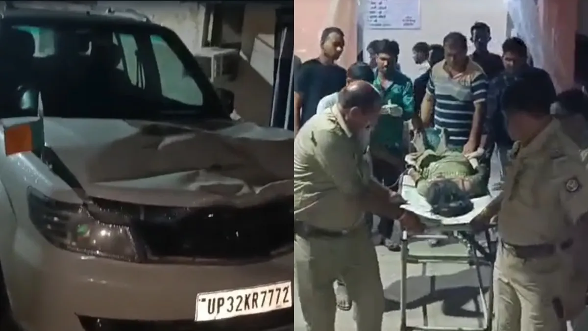 सीतापुर में BJP नेता की गाड़ी ने कांवड़ियों को रौंदा, एक लड़की की मौत, तीन घायल Sitapur accident- India TV Hindi