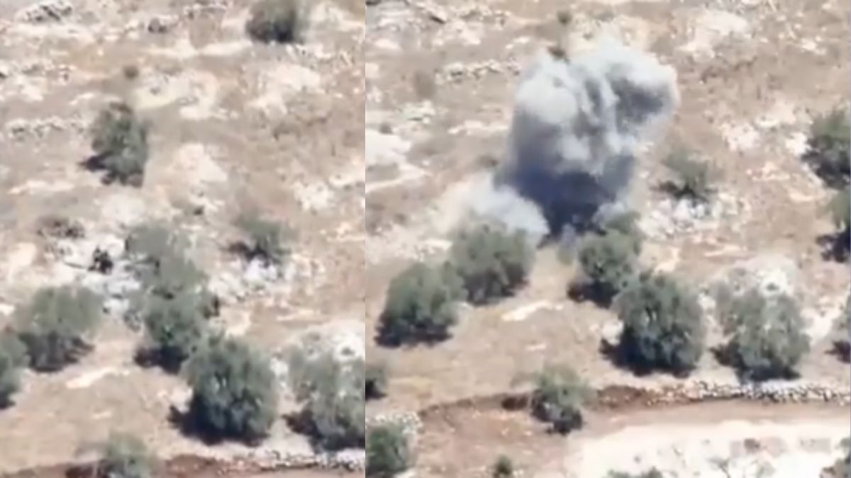 Hamas terrorists were seen running away from the Israeli army to save their lives, but the IDF destroyed them with a bomb;  watch video