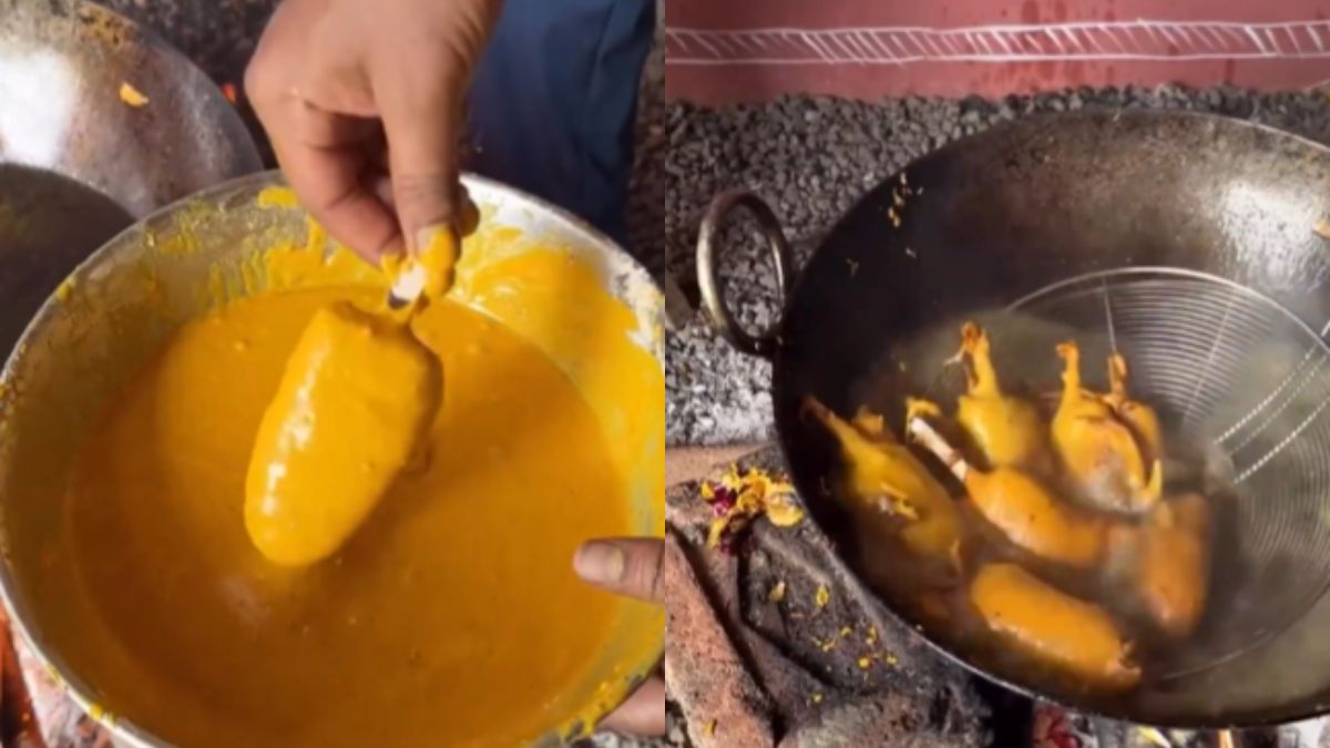 फूड एक्सपेरिमेंट में बस यही देखना रह गया था, शख्स ने आइसक्रीम का ही पकौड़ा बना दिया, देखें Video