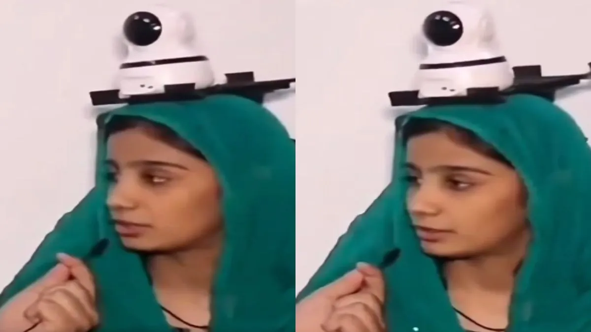 बेटी की सुरक्षा के लिए बाप ने उसके सिर पर ही लगवा दिया CCTV, पाकिस्तानी लड़की का Video हुआ वायरल सिर पर CCTV बांधे घूम रही है लड़की- India TV Hindi
