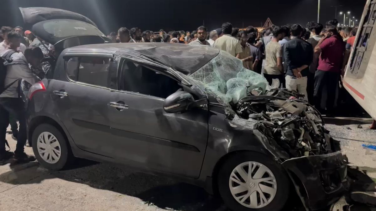 गुजरात के द्वारका में बड़ा रोड एक्सीडेंट, हाइवे पर 4 वाहनों के बीच भाषण टक्कर, 7 लोगों की मौत, 14 घायल