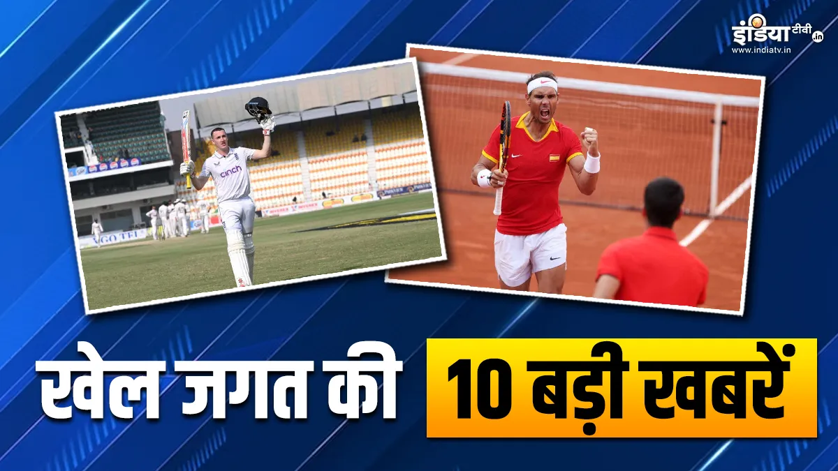 हैरी ब्रूक ने जड़ा मुल्तान में तिहरा शतक, राफेल नडाल ने टेनिस से लिया संन्यास; खेल जगत की 10 बड़ी खबरें Sports Top 10- India TV Hindi