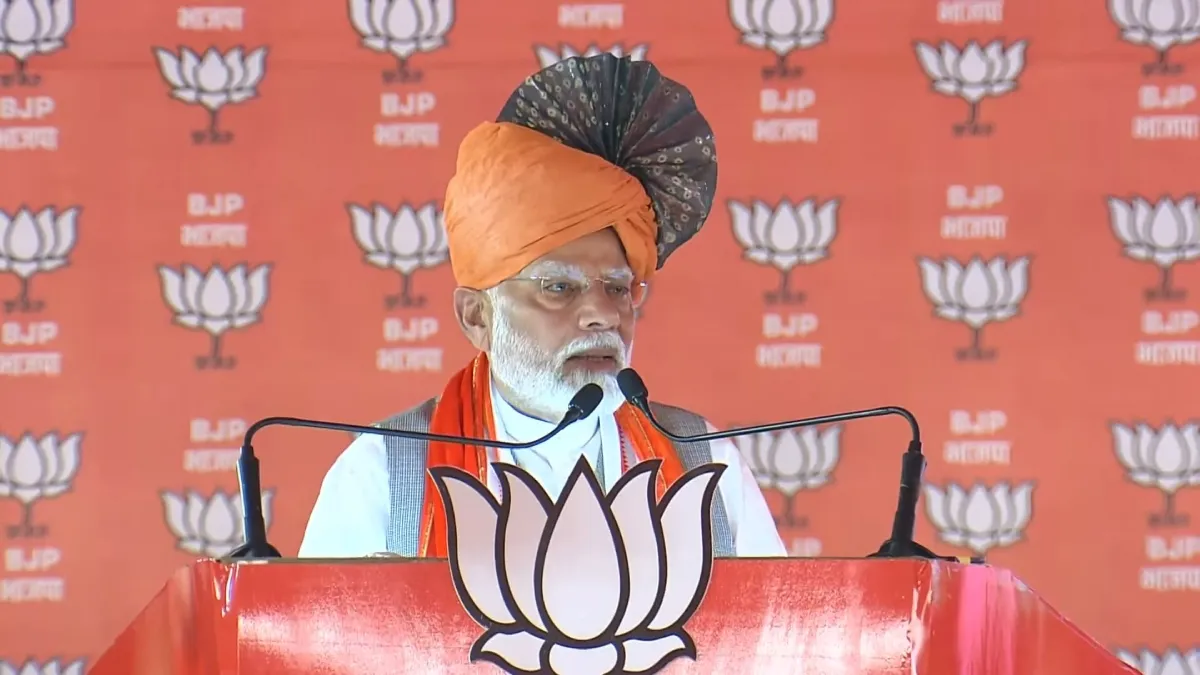 'कांग्रेस देश से देशभक्ति को चूर-चूर करना चाहती है', हरियाणा के पलवल में बोले पीएम मोदी हरियाणा के पलवल में पीएम मोदी की रैली। - India TV Hindi