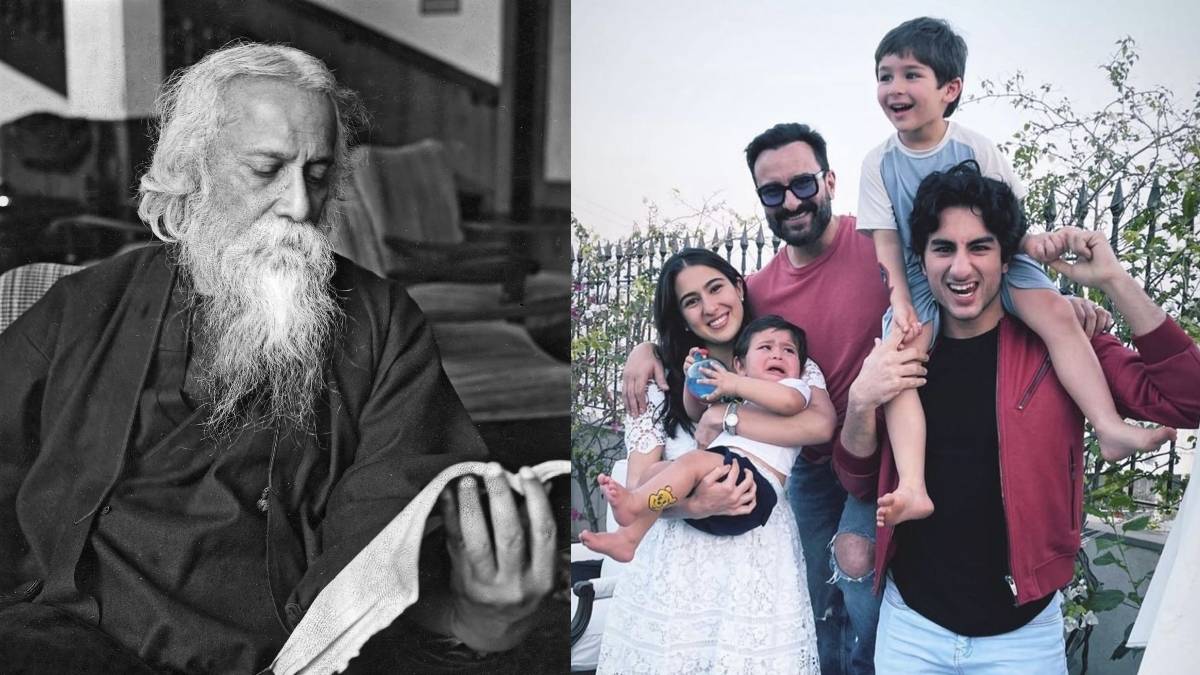 करीना कपूर के बेटे तैमूर और जेह का है रबींद्रनाथ टैगोर से सीधा रिश्ता, इब्राहिम-सारा का भी है डायरेक्ट कनेक्शन