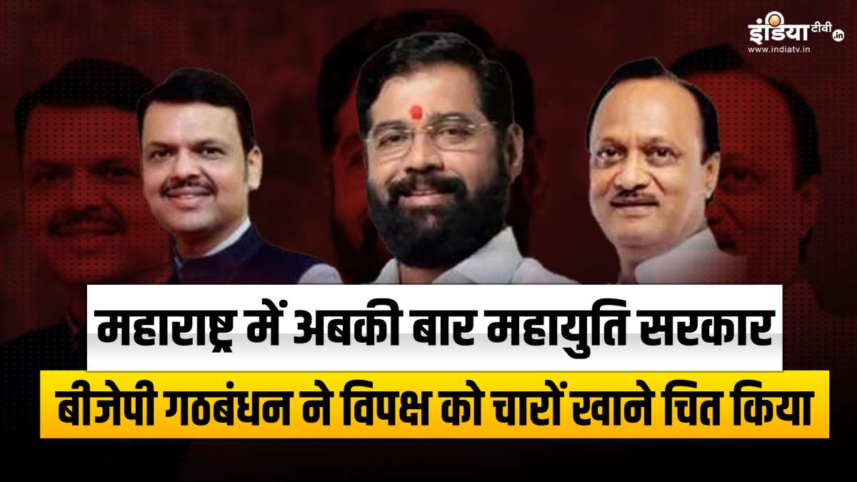 महाराष्ट्र में BJP गठबंधन की प्रचंड जीत के पीछे रहे ये 8 कारण, विपक्ष को किया क्लीन बोल्ड महाराष्ट्र में BJP गठबंधन की प्रचंड जीत के पीछे रहे ये 8 कारण, विपक्ष को किया क्लीन बोल्ड